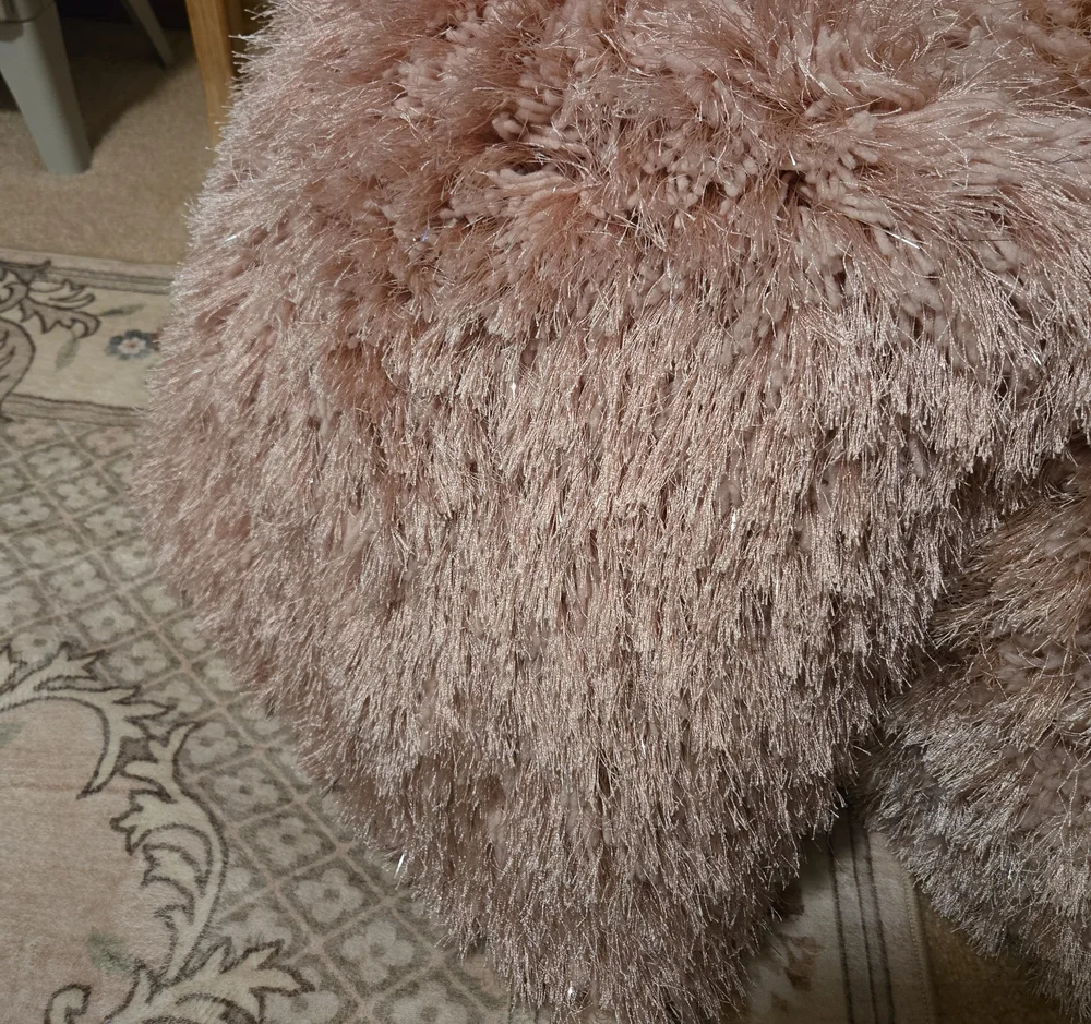 Set Of 2 Shaggy Pillows